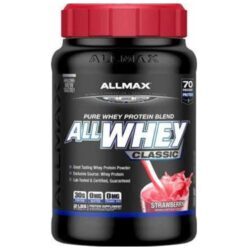 AllMax Nutrition AllWhey Clássico Morango 907g (32 oz) - Whey Protein Isolado e Concentrado