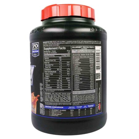 AllMax Nutrition Classic AllWhey, Manteiga de amendoim de chocolate - 80 oz - Image 2