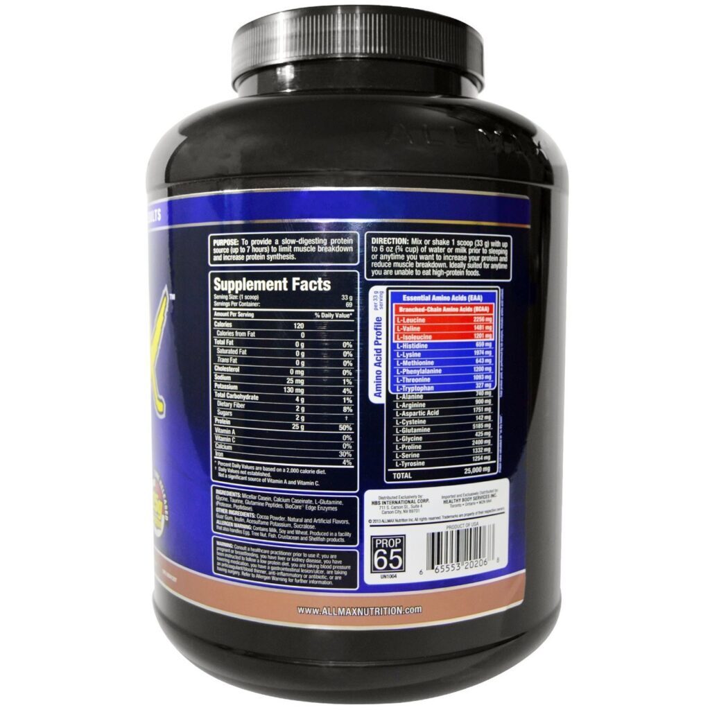 AllMax Nutrition CaseinFX Chocolate - 2.270g: Proteína Micelar de Liberação Lenta - Imagem 2