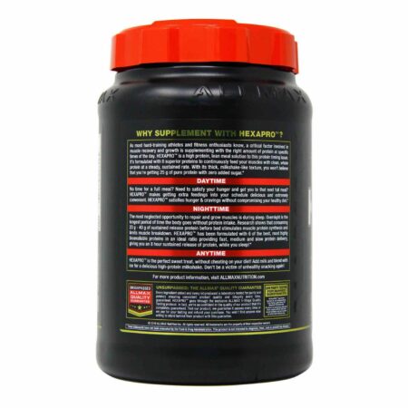 AllMax Nutrition, Hexapro™ - Sabor Morango - 907g (3 lbs) - Image 3