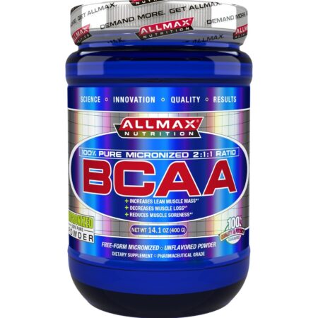 AllMax Nutrition BCAA 2:1:1, Sem sabor - 14.1 oz