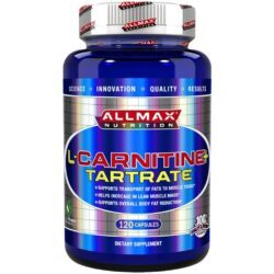AllMax Nutrition L-Carnitina Tartrate 120 Cápsulas: Energia e Metabolismo para o Brasil