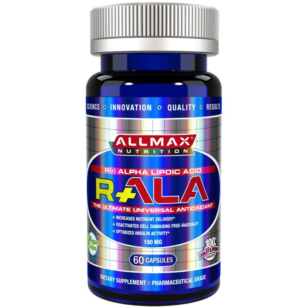 AllMax Nutrition R+ALA 60 Cápsulas: Antioxidante Potente e Suporte Metabólico no Brasil