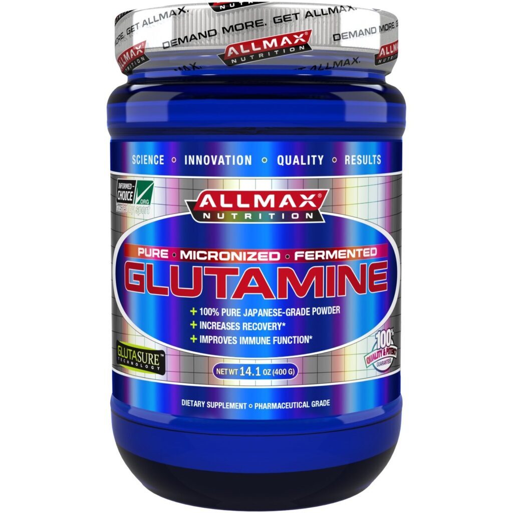 AllMax Nutrition Glutamina Pura 340g - Recuperação Muscular e Imunidade