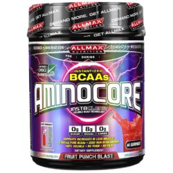 AllMax Nutrition Aminocore BCAA Instantâneo Punch de Frutas - 462g (16.3 oz)
