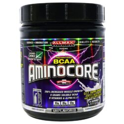 AllMax Nutrition Aminocore BCAA Instantizado 371g Sem Sabor - Recuperação Muscular