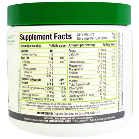 NovaForme Spirulina - 5.29 oz - Image 2