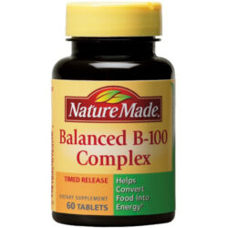 Nature Made Complexo Balanced B-100 com 60 Tabletes para Energia e Bem-Estar