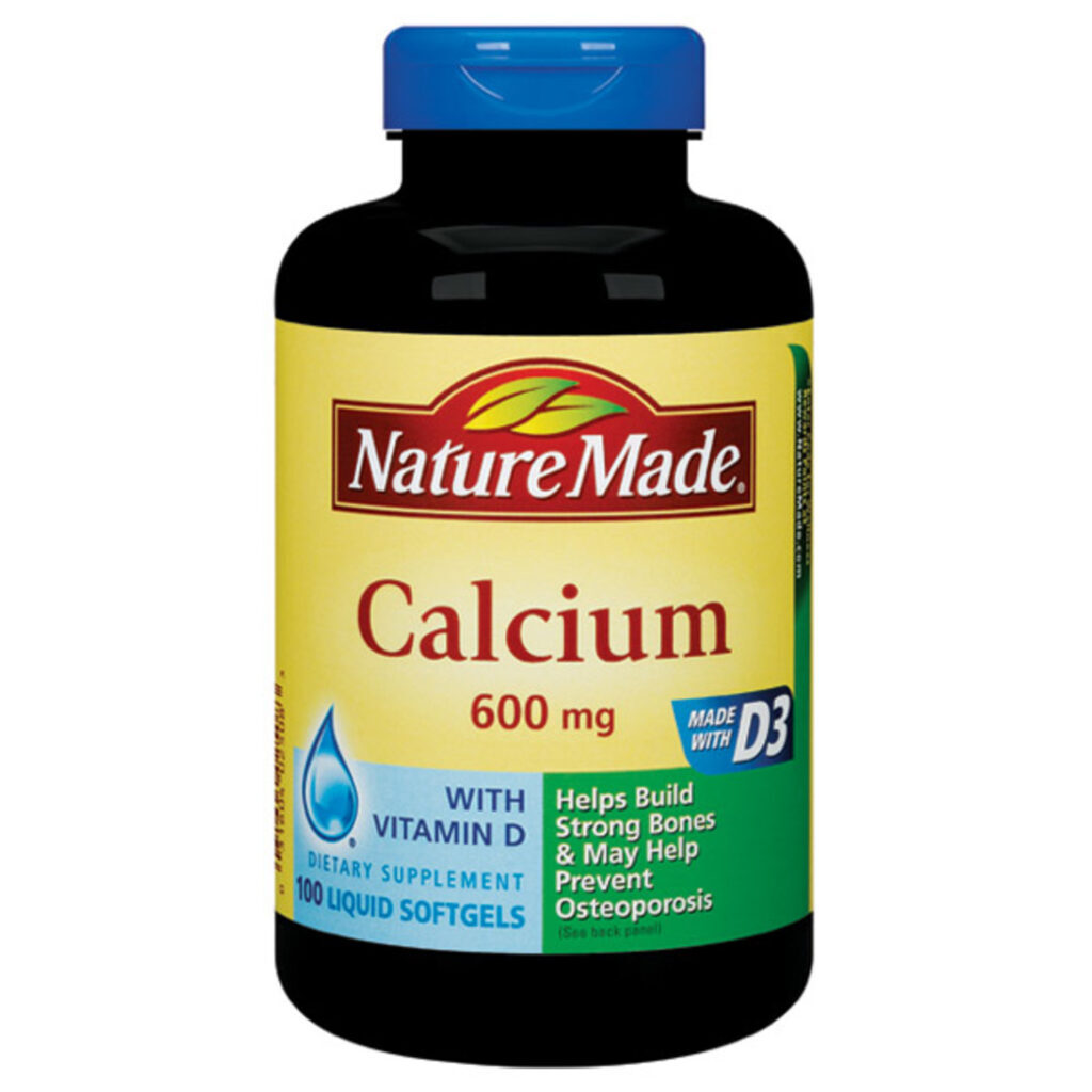 Nature Made Cálcio 100 Cápsulas em Gel - Fortaleça Seus Ossos e Bem-Estar