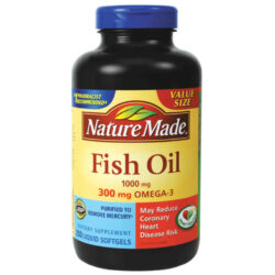 Nature Made Óleo de Peixe (Fish Oil) 250 Cápsulas de Gel Líquido - Saúde Cardiovascular e Bem-Estar