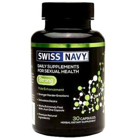 Swiss Navy, Strong - Para a saúde sexual masculina - 30 Cápsulas