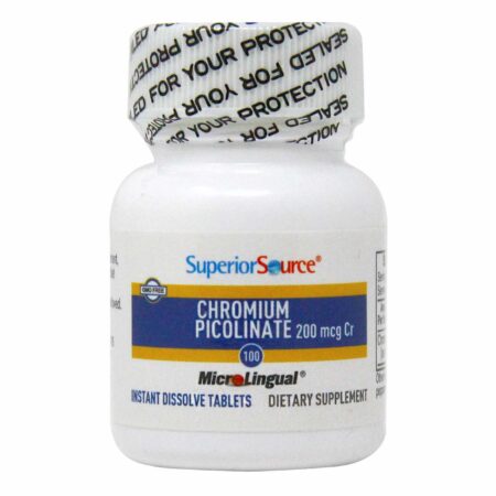 Superior Source, Picolinato de crômio - 200 mcg - 100 Comprimidos - Image 5