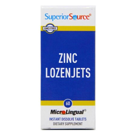 Superior Source, Zinco Lozenjets 5 mg - 60 Tabletes Solúveis