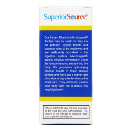 Superior Source, Zinco Lozenjets 5 mg - 60 Tabletes Solúveis - Image 3