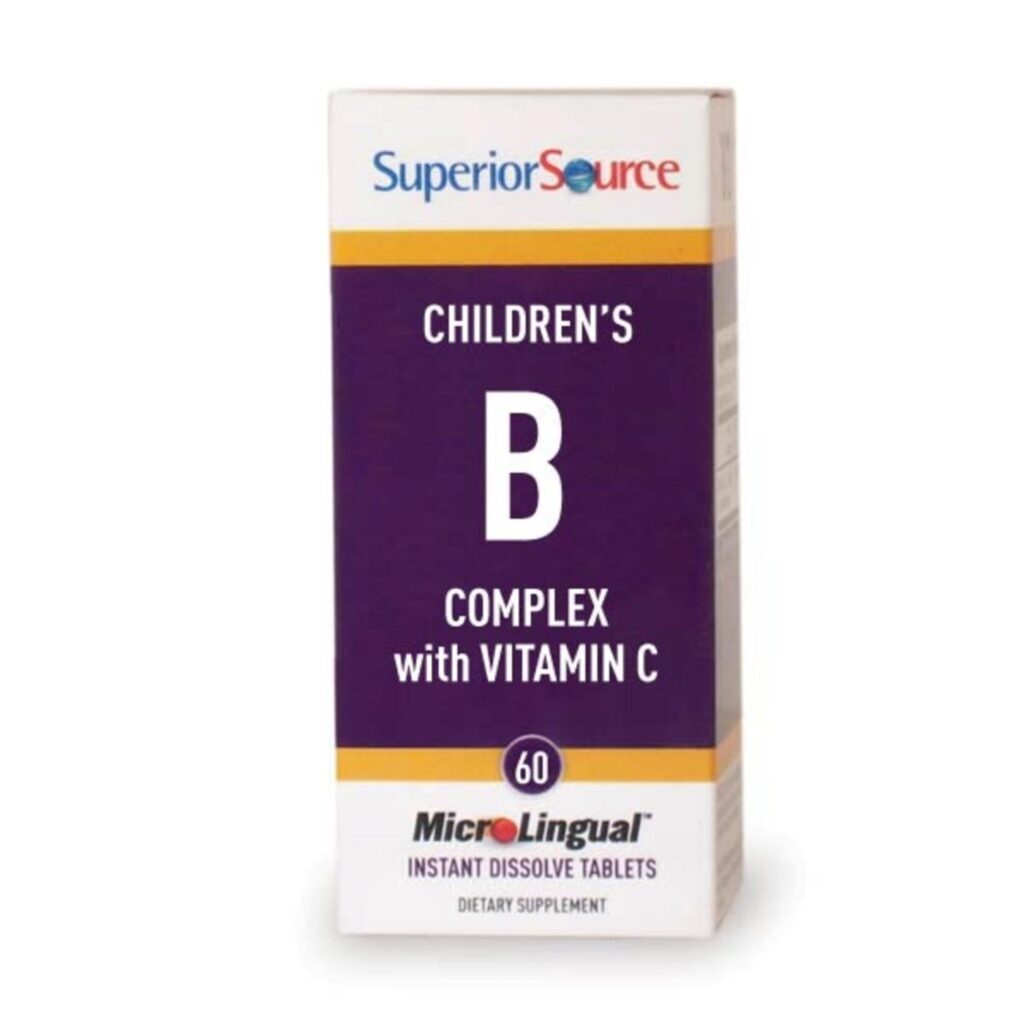 Superior Source Complexo B Infantil com Vitamina C - 60 Comprimidos para Crianças