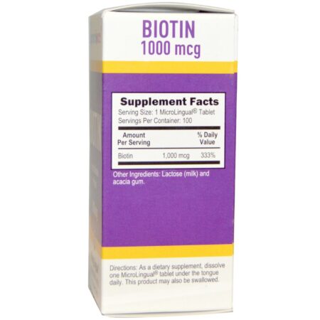 Superior Source, Biotina - 1000 mcg - 100 Tabletes - Image 2