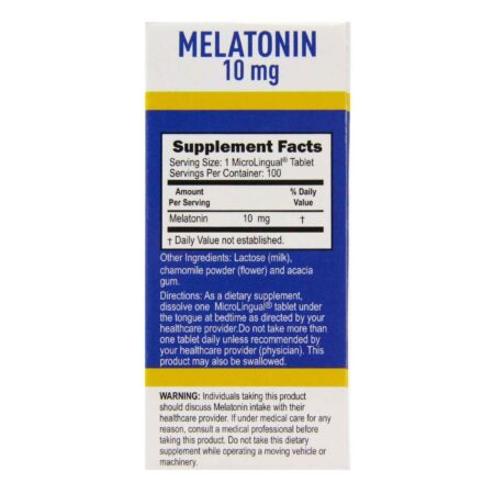 Superior Source, Melatonina 10 mg - 100 Tabletes - Image 2