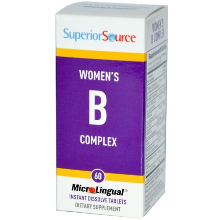 Superior Source, Complexo B Para Mulheres - 60 Tabletes