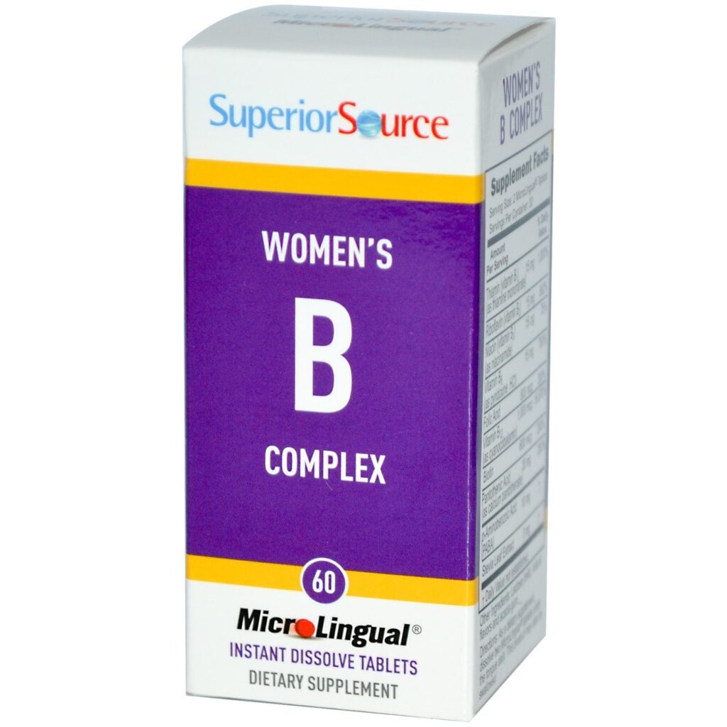 Superior Source Complexo B Para Mulheres - 60 Tabletes: Energia e Bem-Estar