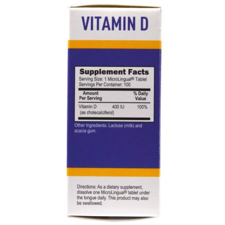 Superior Source, Vitamina D3 - 400 IU - 100 Tabletes Microlingual - Image 2