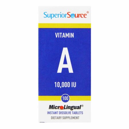 Superior Source, Vitamina A 10,000 IU - 100 Tabletes