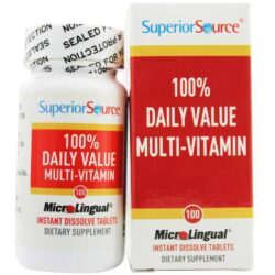 Superior Source Multivitamínico 100% Valor Diário - 100 Tabletes Essenciais para Sua Saúde