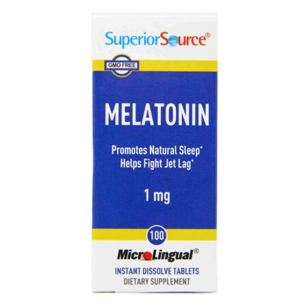 Superior Source, Melatonina - 1 mg - 100 Tabletes