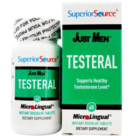 Superior Source, Just Men™ Testeral Homens - 60 Tabletes