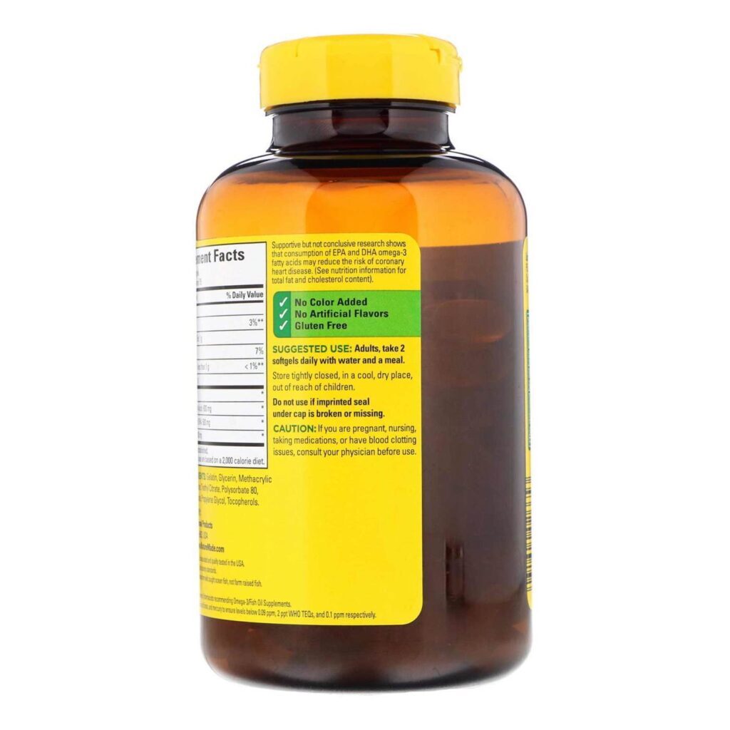 Nature Made Óleo de Peixe Ômega 3 - 150 Cápsulas Gel - Saúde Cardiovascular - Imagem 3