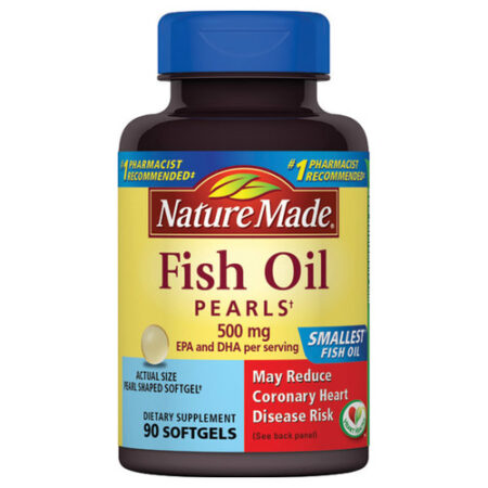 Nature Made, Óleo de Peixe Pérolas 500 mg - 90 Cápsulas em Gel