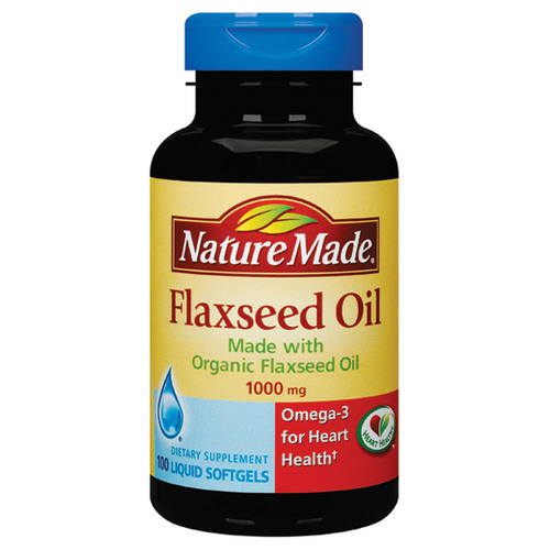 Nature Made Óleo de Linhaça Flaxseed Oil 100 Cápsulas Gel - Saúde e Bem-Estar