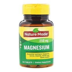 Nature Made Magnésio - 250 mg - 100 Tabletes: Seu Aliado para Bem-Estar e Energia Diária
