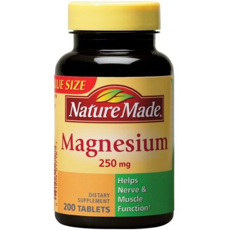 Nature Made, Magnésio - 250 mg - 200 Tabletes