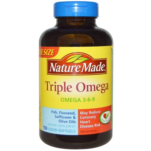 Nature Made Triple Omega - 150 Cápsulas em Gel: Saúde Cardiovascular e Bem-Estar Completo