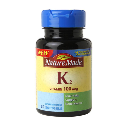 Nature Made Vitamina K2 100 mcg - 30 Cápsulas em Gel: Saúde Óssea e Cardiovascular Essencial no Brasil