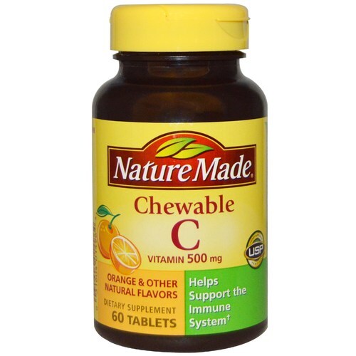 Vitamina C Nature Made Laranja 500mg - 60 Tabletes para Imunidade e Bem-Estar