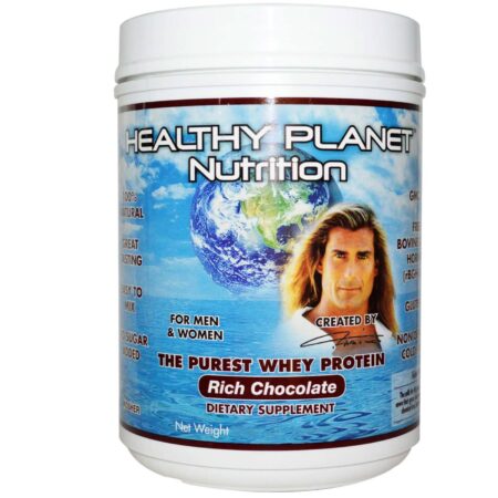 Healthy Planet The Purest Whey Proteína, Chocolate rico - 10.5 oz