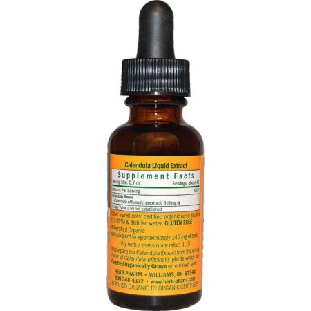 Herb Pharm, Extrato de Calêndula - 1 fl oz (30mL) - Image 2