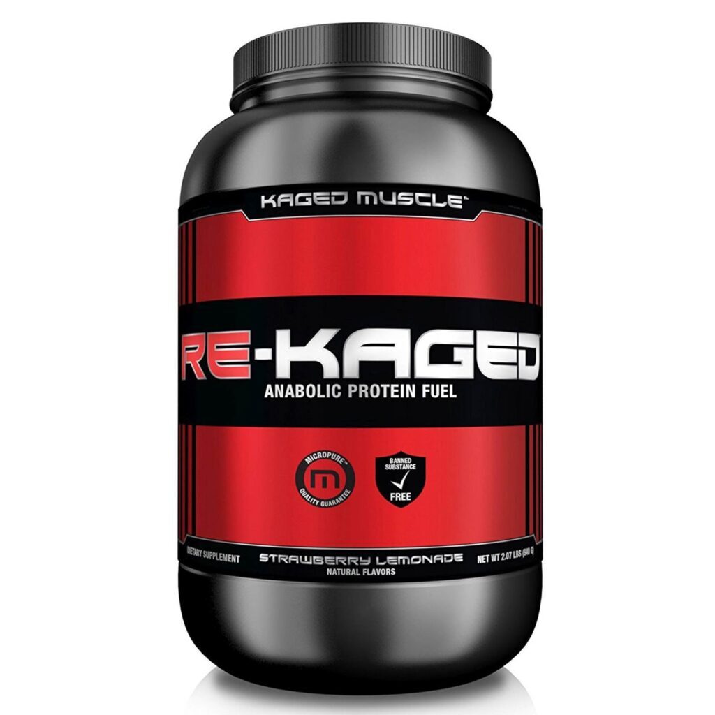 Kaged Muscle Re-Kaged™ Limonada e Morango 20 Porções - Recuperação Muscular Pós-Treino