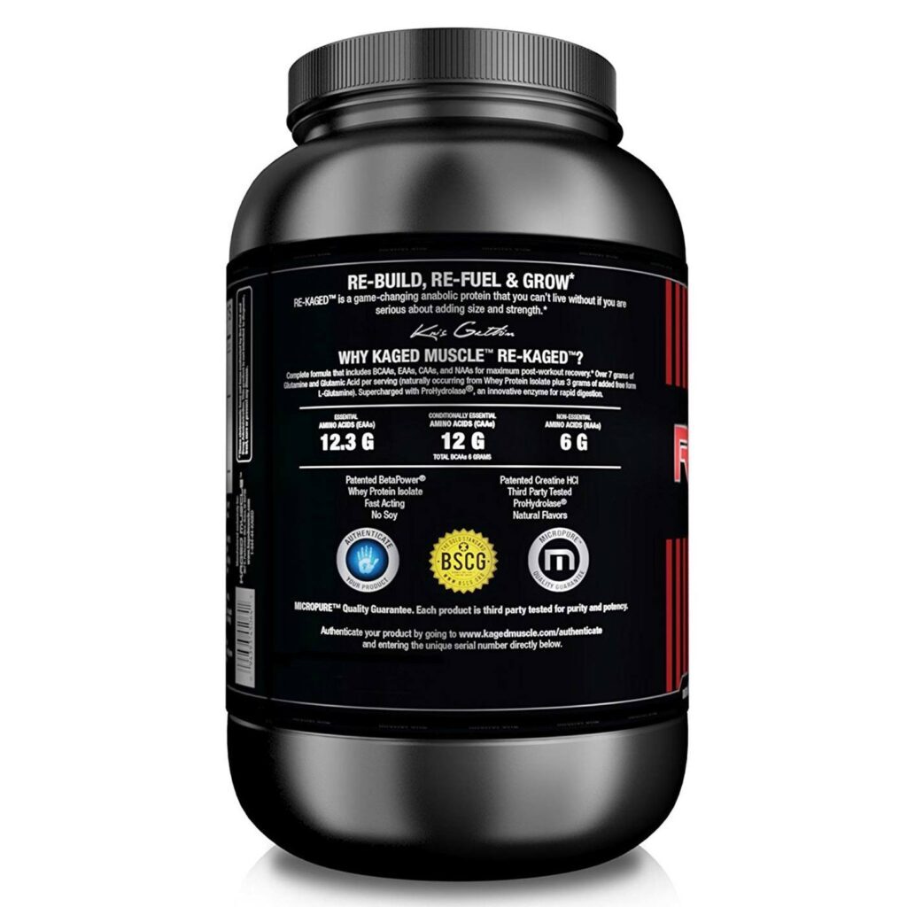 Kaged Muscle Re-Kaged™ Limonada e Morango 20 Porções - Recuperação Muscular Pós-Treino - Imagem 2