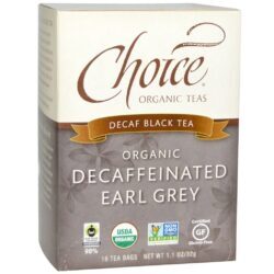 Choice Organic Café Preto Descafeinado 16 Saquinhos de Chá - Sabor Intenso e Zero Cafeína