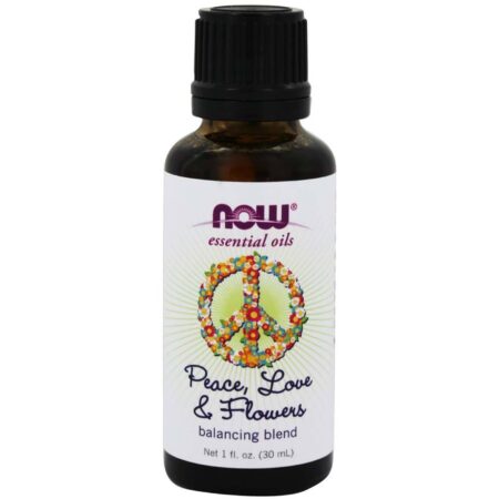 Now Foods Essential Oils, Mistura Equilibrio - Paz, Amor & Flores - 30 ml