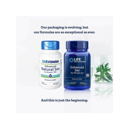 Life Extension Sexo Natural Avançado para Mulheres 50+ - 90 Cápsulas Vegetarianas - Imagem 2