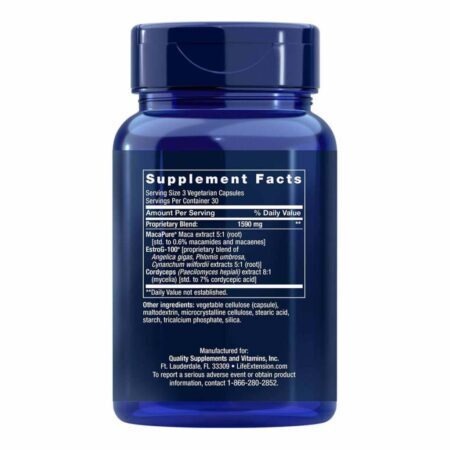 Life Extension Sexo Natural Avançado para Mulheres 50+ - 90 Cápsulas Vegetarianas - Imagem 3