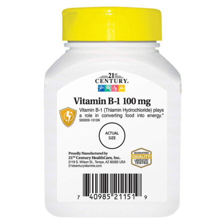 21st Century, B-1 - 100 mg - 110 Comprimidos - Image 3