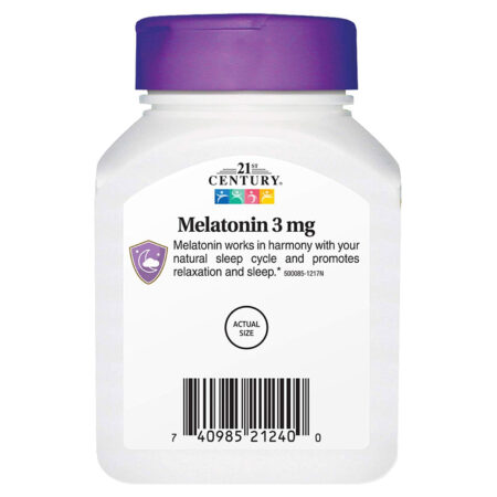 21st Century Melatonina - 3 mg - 90 Tabletes - Image 3