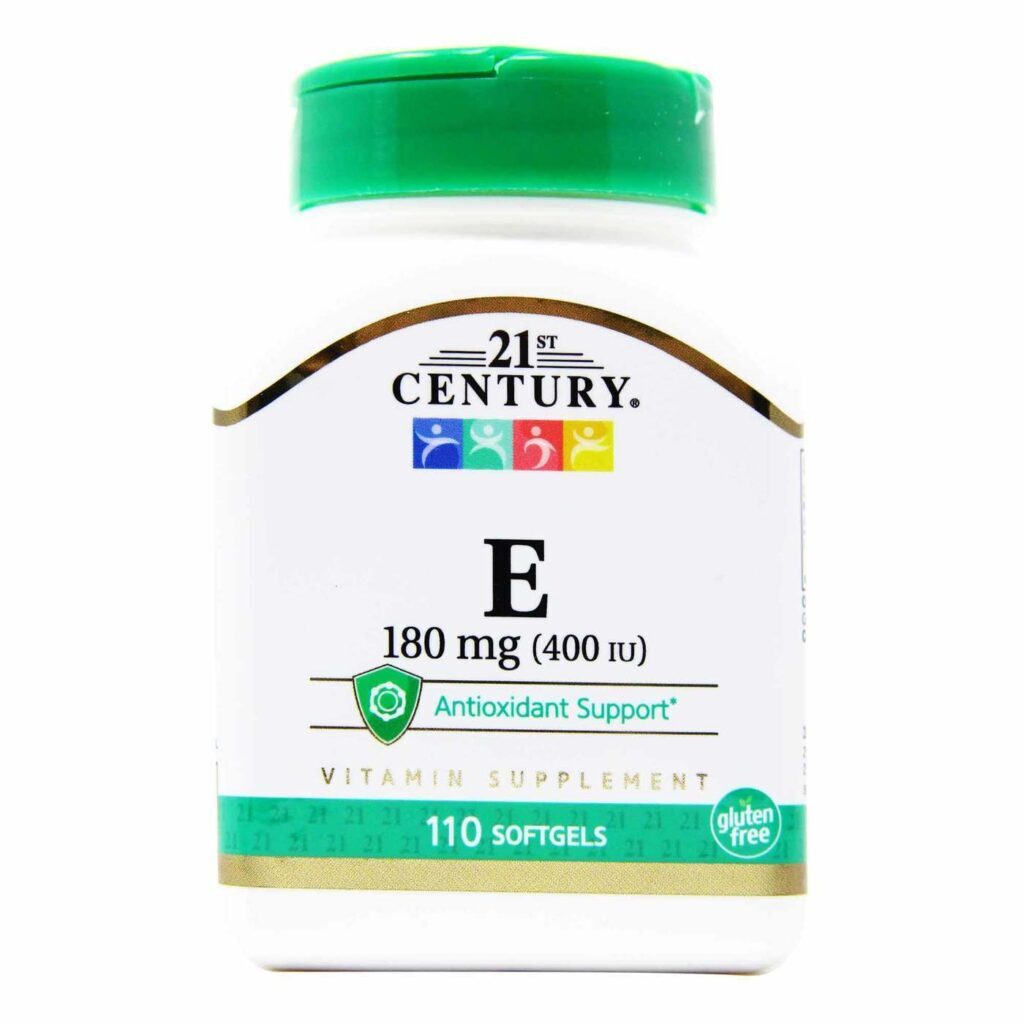 Vitamina E 21st Century 180 mg - 110 Cápsulas em Gel: Poder Antioxidante Essencial