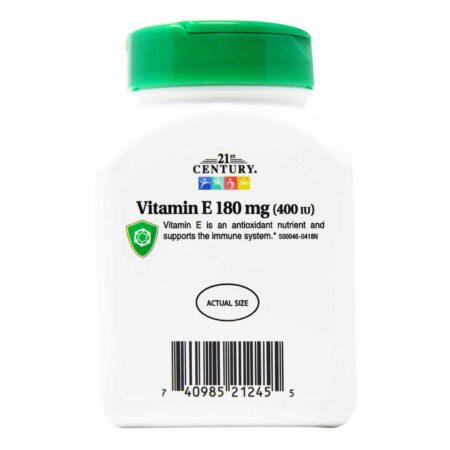 21st Century Vitamina E - 180 mg - 110 Cápsulas em Gel - Image 3