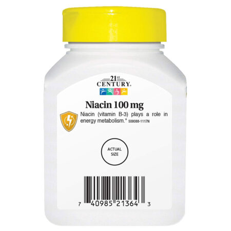 21st Century, Niacina 100 mg - 110 Tabletes - Image 3