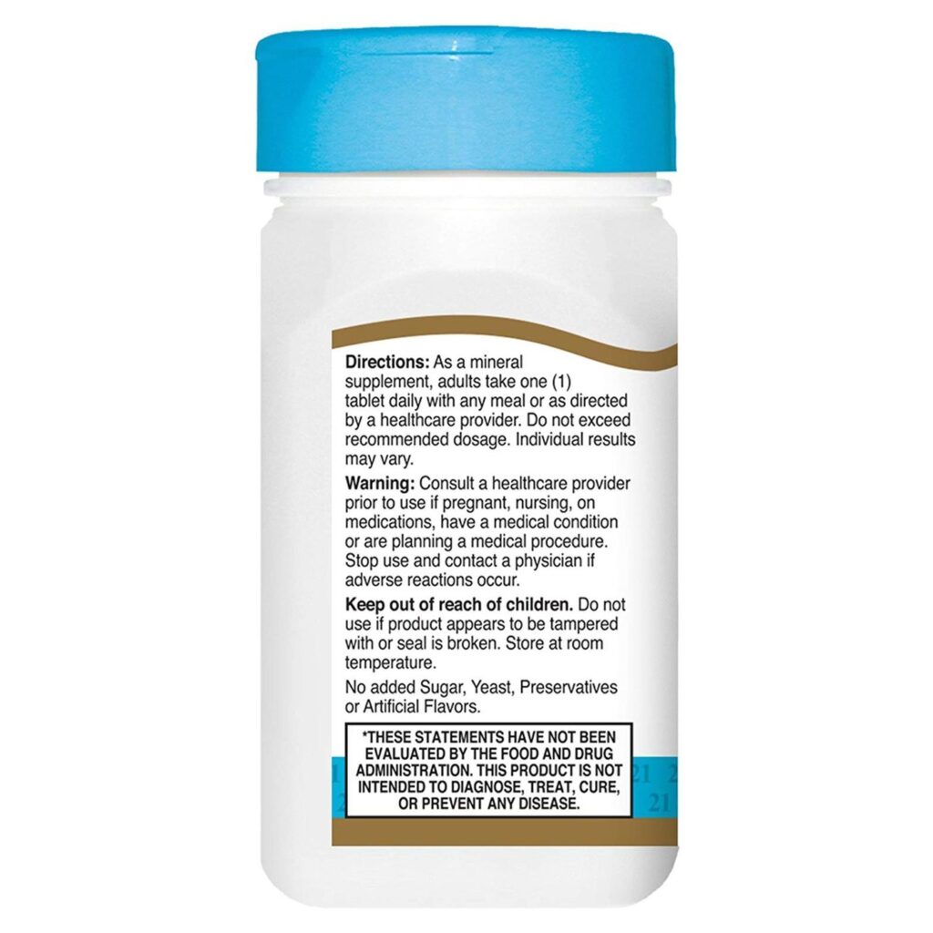 21st Century Zinco Quelatado - 50 mg - 110 Comprimidos: Imunidade e Bem-Estar Essencial - Imagem 4